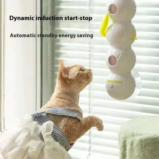Intelligent Sensing Cat Toy Interactive Cat Stick, Durable, Automatic Swinging, Self-entertainment and Stress-relieving Wonder