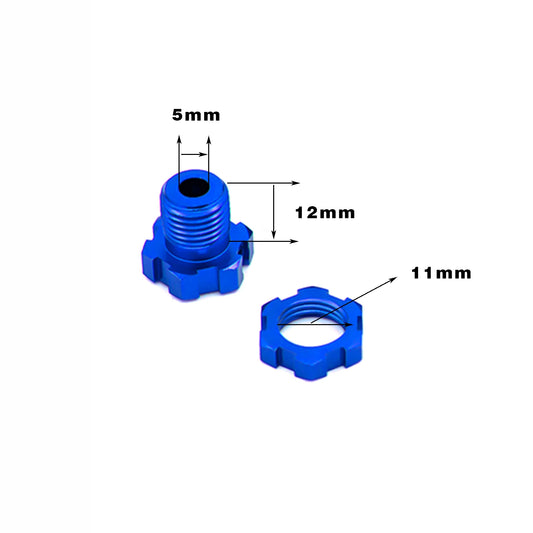 1 set 17mm Hex Nuts Splined Wheel Hubs for traxxas E-REVO wheel hubs 5353X 1/10 E-MAXX Summit E-REVO REVO 3.3