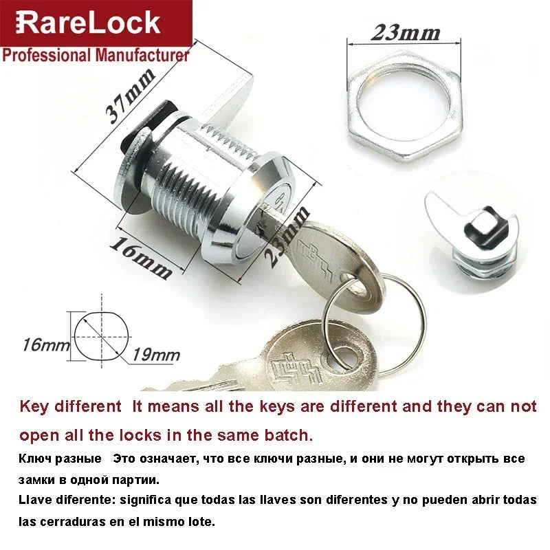 Cash Box Cam Lock for POS Machine Cash Drawer DIY Furniture Hardware Rarelock 1015 G