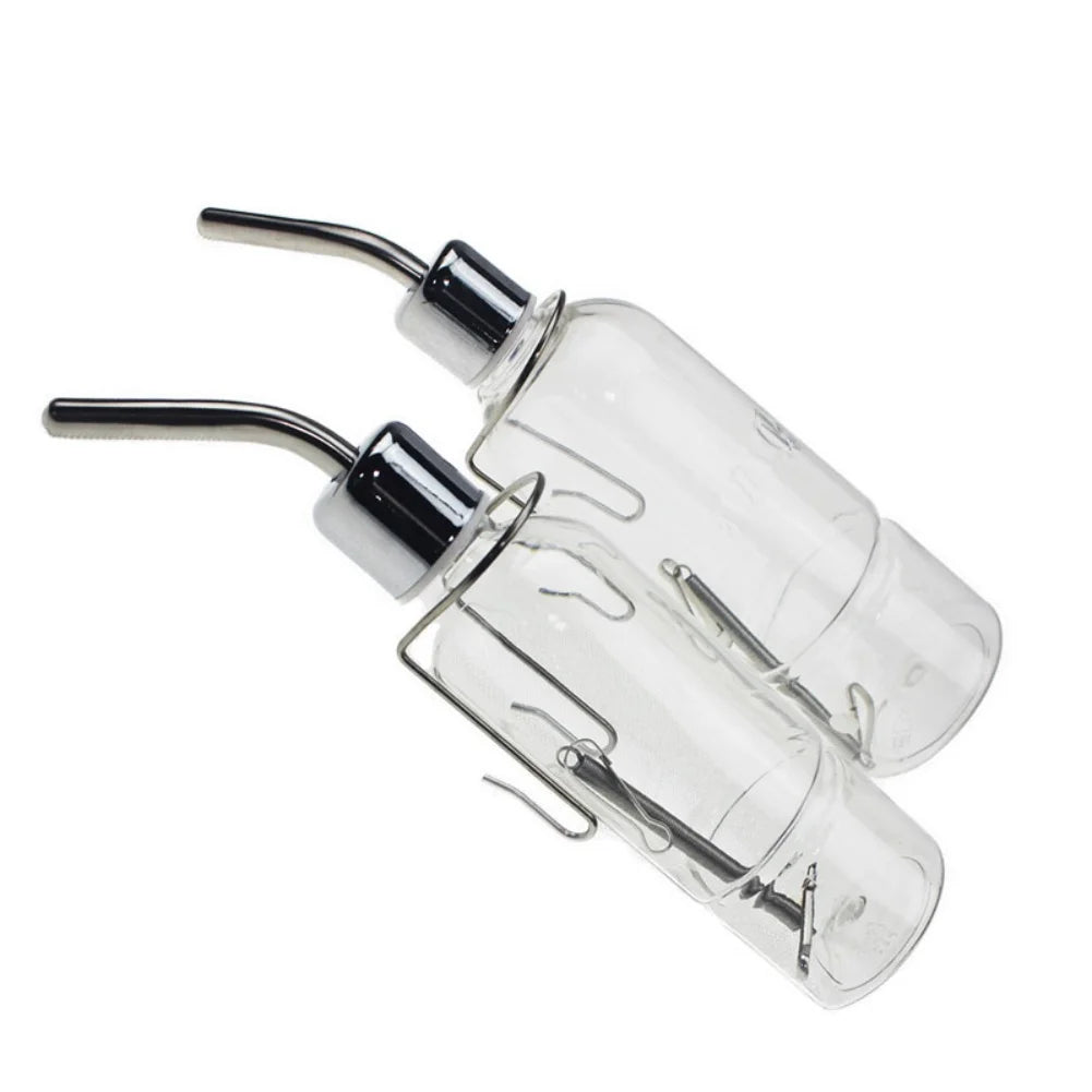 Water Bottles for Rabbit Ferret Small Bird Guinea Pigs Rats Hamster Cage Hanging Liquid Feeder for Small Animals Puppy 180/350ML