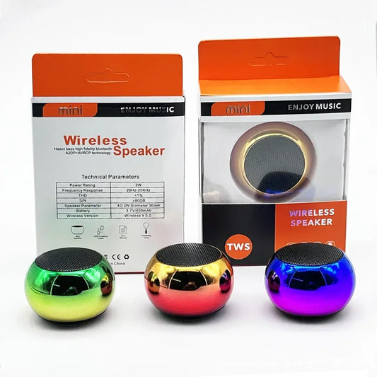 M3 Wireless Bluetooth Speaker Sound Box Audience Metal Stereo Surround Subwoofer Small Mini Portable Bluetooth Speakers