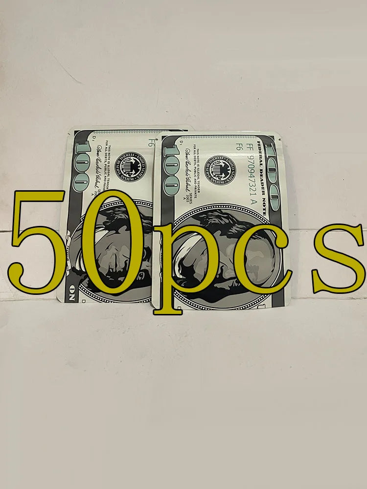 50pcs Food Packing Reusable Plastic Zip Shut Bag Pouches Cartoon Candy Jewelry Zip Lock Sealing Packaging Bags