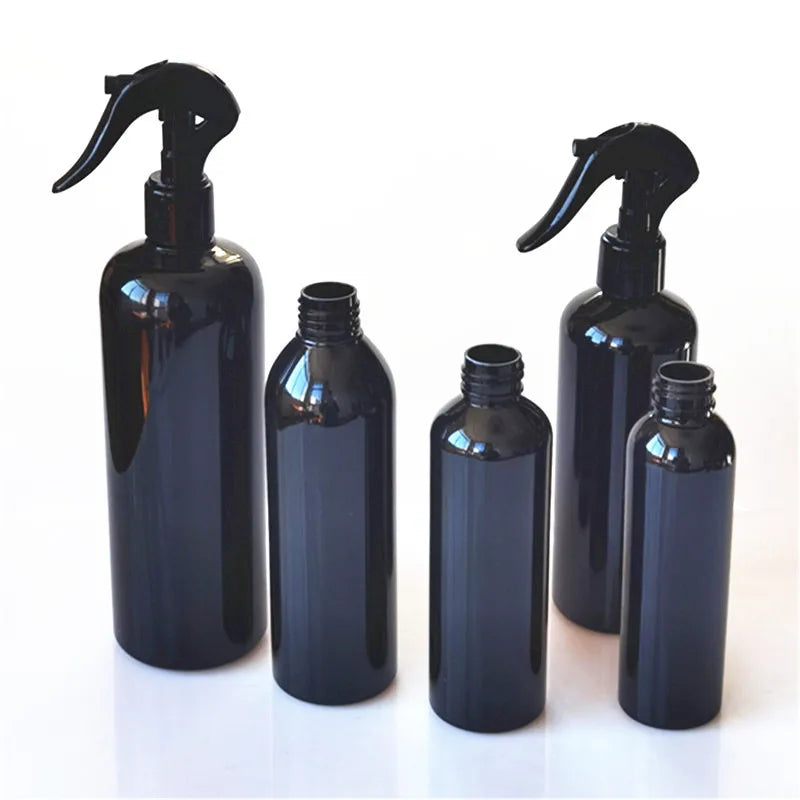 10 pcs Black Spray Bottle With Trigger Sprayer 100ml 150ml 250ml 300ml 500ml