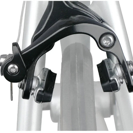 A Pair 55MM Brake Pads for Road Bikes with Metal Rings C-brake Pads Replaceable Brake Blocks Aluminium Alloy Block Bicycle Parts