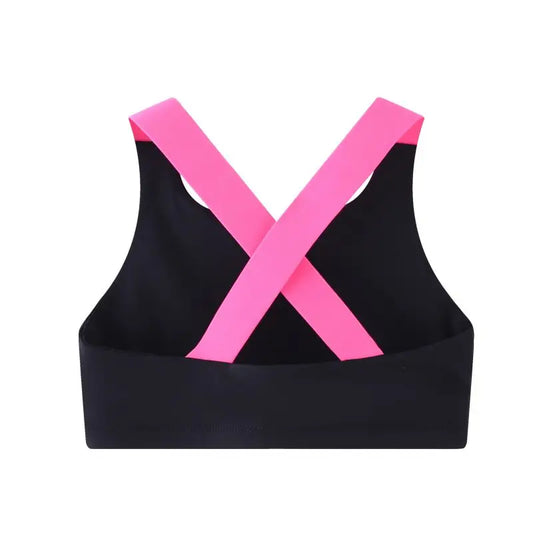 Children's Sports Tank Top Underwear Girls Cross Back Sports Bra 5-12 Years Old Children Running Sports Underwear