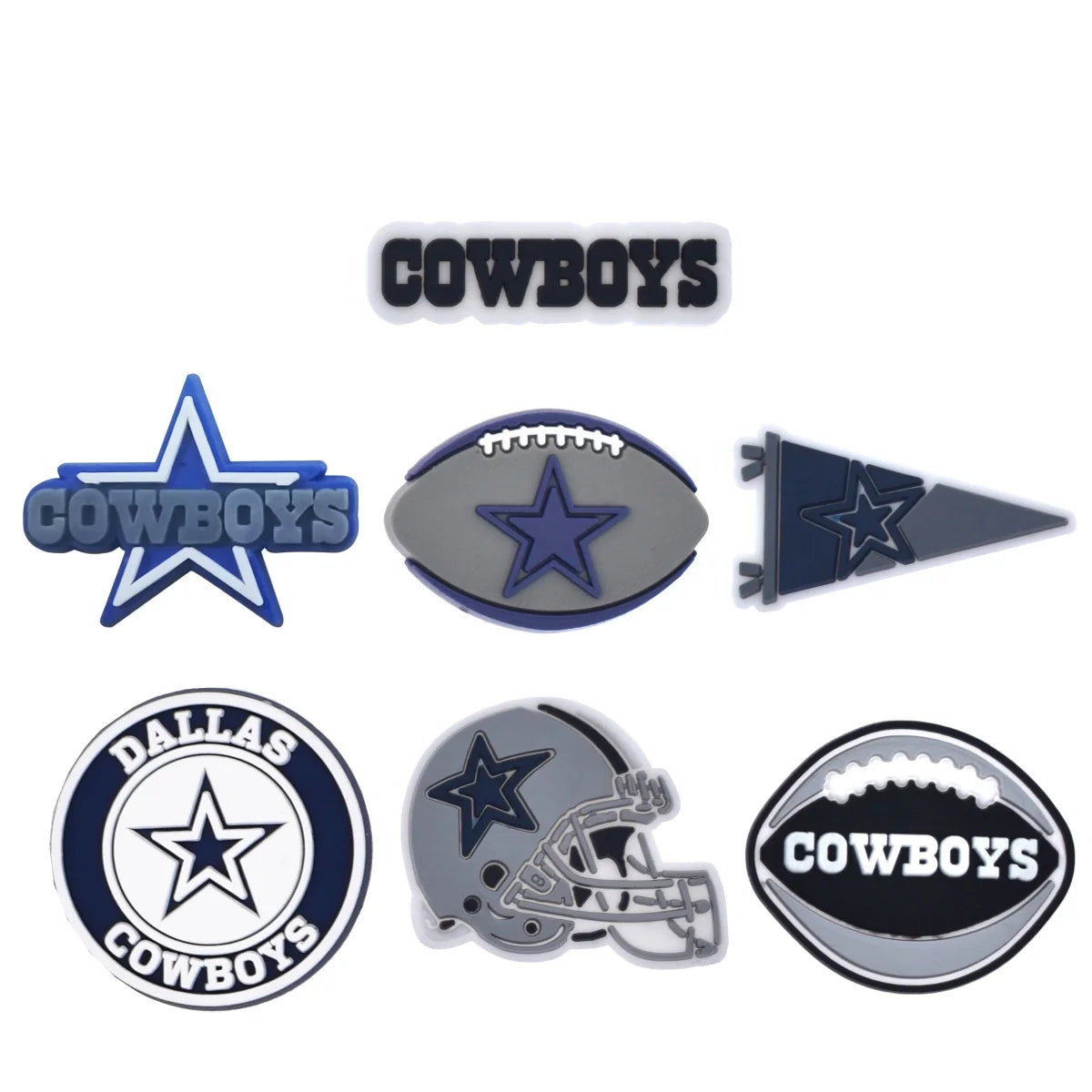 7PCS Football Lover Charms for Crocs,Sports Ball Decoration for Adults Party Favor