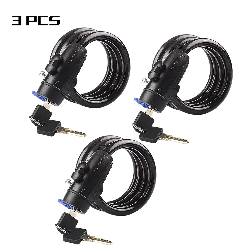 Bicycle Lock Outdoor Anti-Theft Bike Lock with 2 Keys Weatherproof Heavy Duty Bicycle Lock for Bicycle Motorcycle Scooter