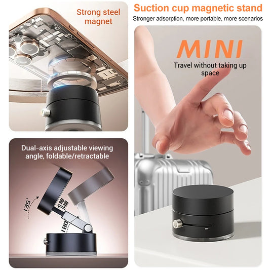 Car Magnetic Phone Holder Magnetic Suction Phone Mount Portable Phone Holder Magnetic Car Phone Mount for iPhone Androd