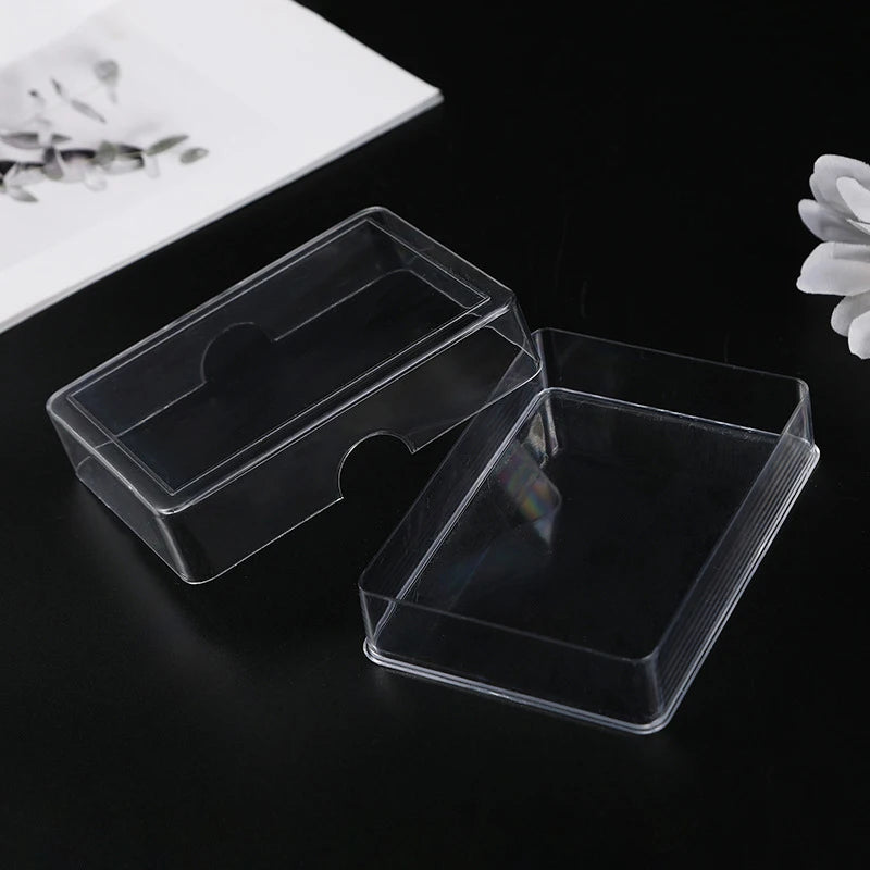 1PC Empty Storage Box For Game Card Transparent Playing Card Box Trading Card Case Card Storage Box Card Organizer Card Case