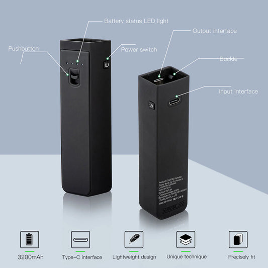 Grip Power Bank for DJI Power Bank for DJI Power Bank for Pocket Camera Portable Power Bank for DJI Pocket 2 PTZ Camera