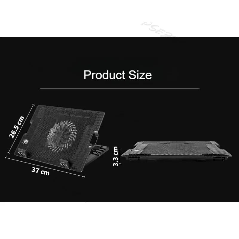 Laptop Cooling Base Is Suitable for 10 Inch/17 Inch Notebook Coolers with Adjustable Lifting and Strong Wind Power