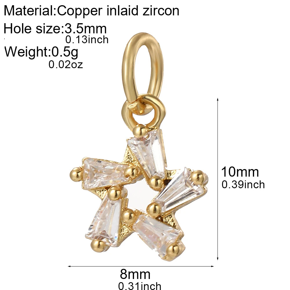 Cute Star Pendant Jewelry Production Supplies Bohemian Earrings Bracelet Necklace Keychain Accessories Resin Charm