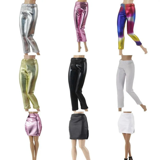 High Quality Fashion Floral Jeans Pants Casual Wears Doll Clothes Skirts Doll Trousers