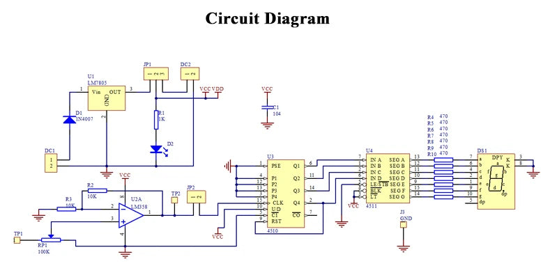 Electronic Electrician Counter Display Mounting Soldering Kit Electronic Components Printed Circuit Board for Skills Practice
