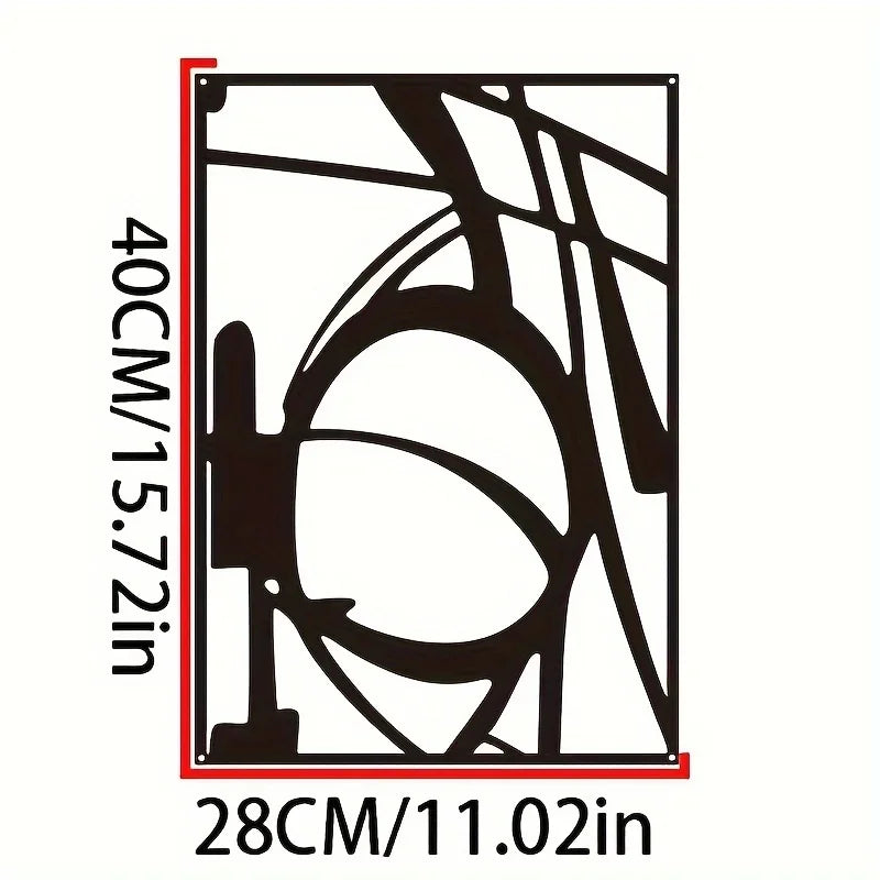 Abstract Metal Wall Art - Minimalist Single Line Decorative Sculpture. Modern Wall Decor for a Stylish Wall Art Display