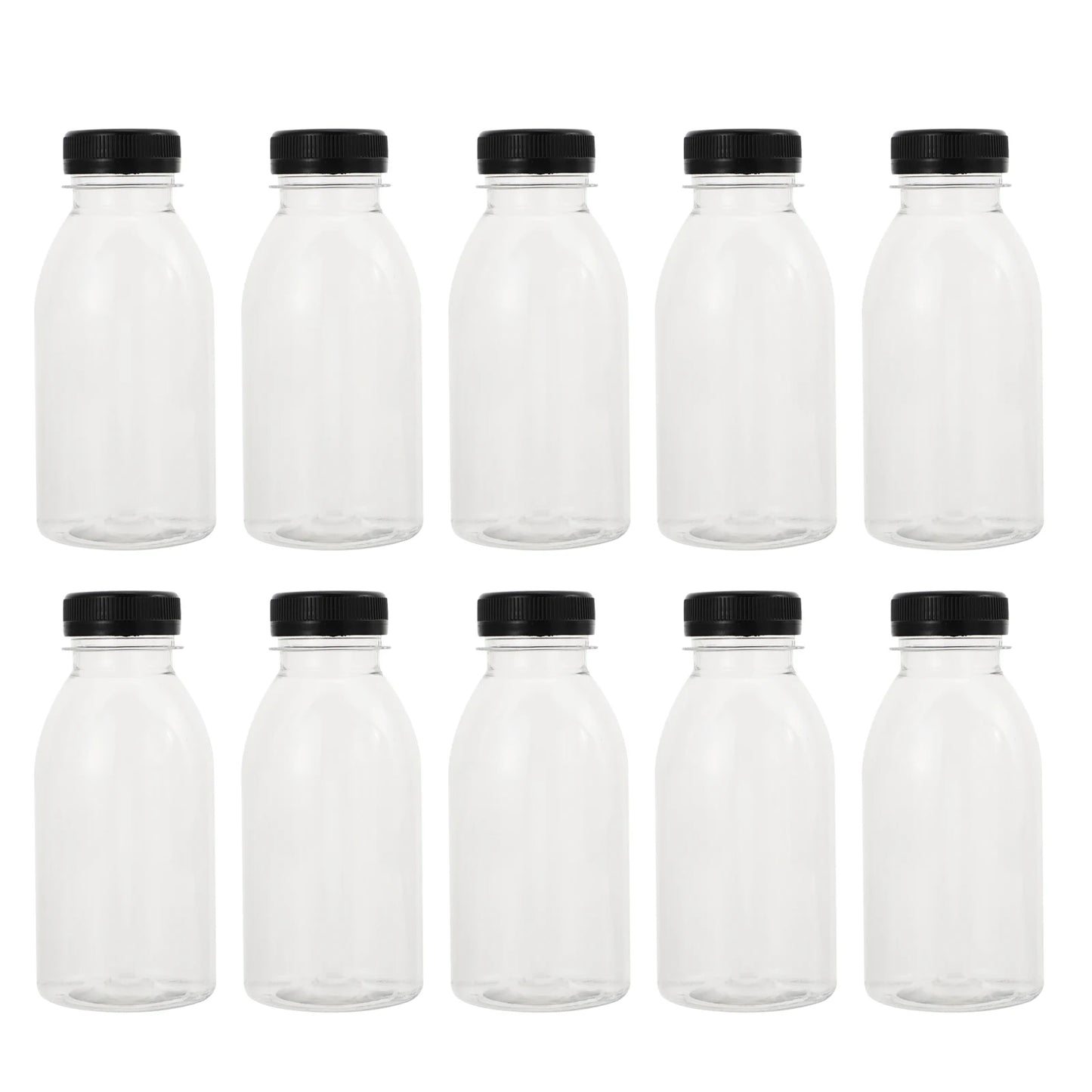 10pcs Beverage Bottle 300ml Juice Storage Kid Water Bottles Juice Kid Water Bottles Jug Kid Water Bottles Transparent Beverage