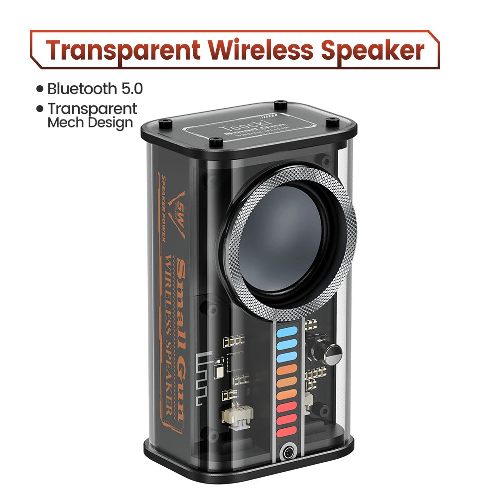 Toocki K07 Portable Bluetooth 5.0 Speaker Stereo Surround Wireless Bluetooth Speakers Dazzling Lighting Audio Player Loudspeaker