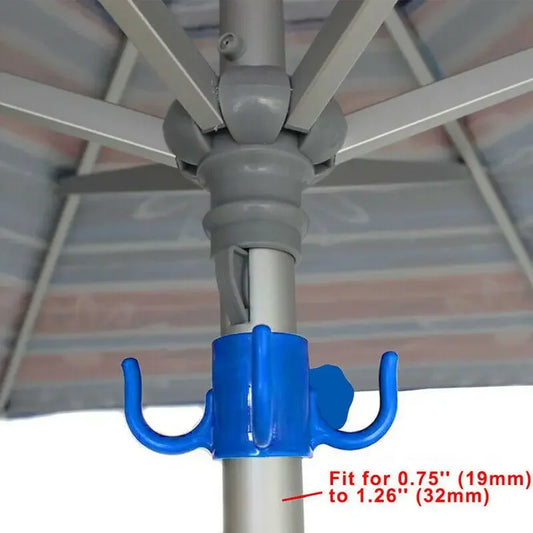 Beach Umbrella Hook Hanging Camping Trip Four Corner Beach Umbrella Hook Clasp for Towels Bags Hats Tent Accessories Tent Hook