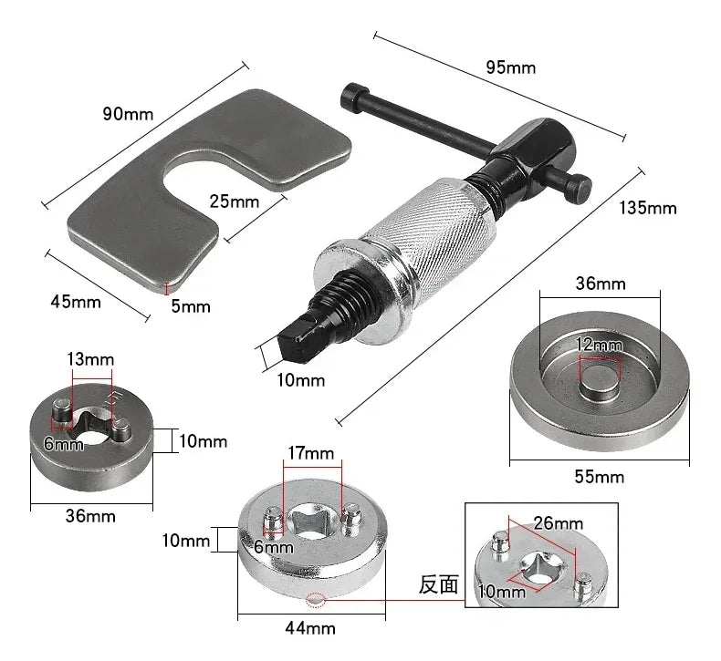 3/5 Pieces Car Disc Brake Pad Caliper Disc Wheel Cylinder Adjustment Set Replacement Brake Pad Disassembly Brake Separator Parts
