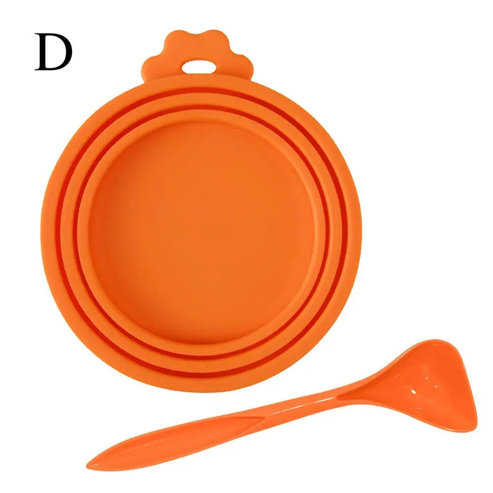 Silicone Canned Lid Sealed Feeders Food Can Lid For Puppy Dog Cat Storage Cap Reusable Cover Lid Health Pet Daily Supplies
