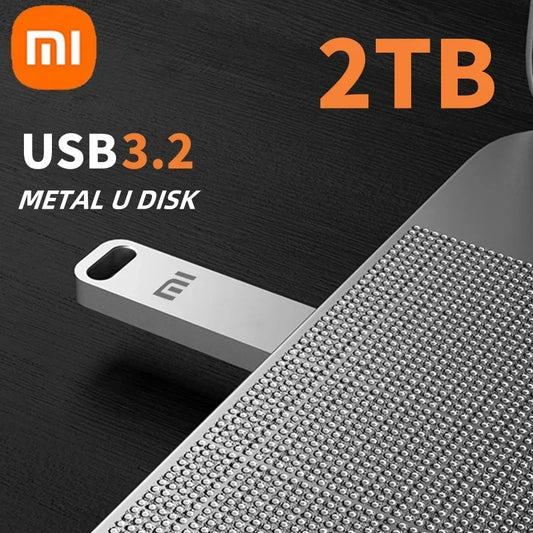XIAOMI 2TB USB 3.2 Flash Drive High Speed Metal U Disk TypeC Memory Stick Waterproof SSD Storage PC Phone Data Transfer Portable