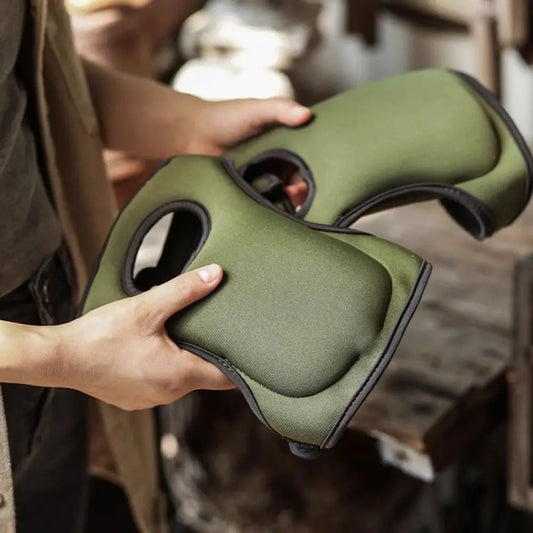 1Pair Safety Supplies Elastic Garden Knee Pads Adjustable Anti Slip Knee Protection Thickened Soft Kneeling Cushion Work