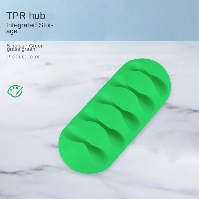 Cable Clips Cord Organizers Holder Adhesive Silicone Desk Winder Cable Holder Desktop Wire Wrapped Office Accessories gift