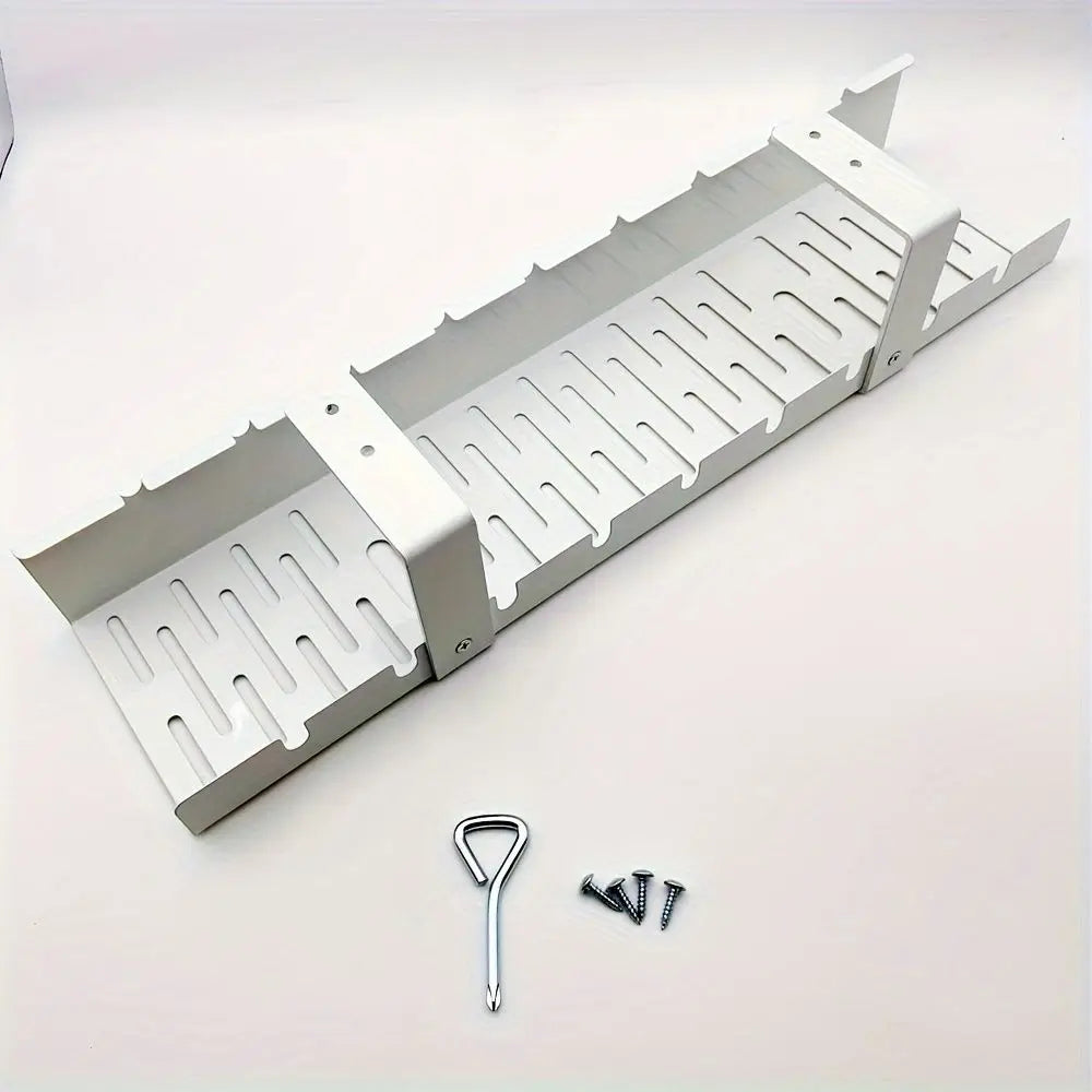 1pc Cable Management Tray Under the Office Desk, Iron Wire Tidy Storage Box, Office and Home Cable Rack, Used for Standing Desks