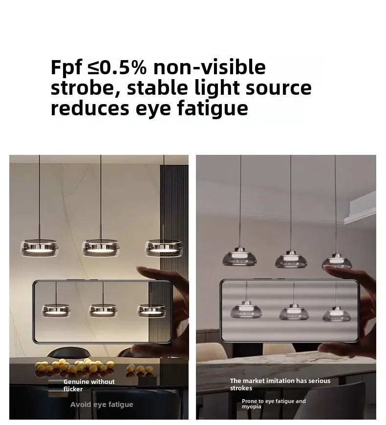 Italian Minimalist Dining Room, Dining Room, Chandelier, High-end Three Head Bar Desk Lamp, Island Table Lamp, Dining Table Lamp