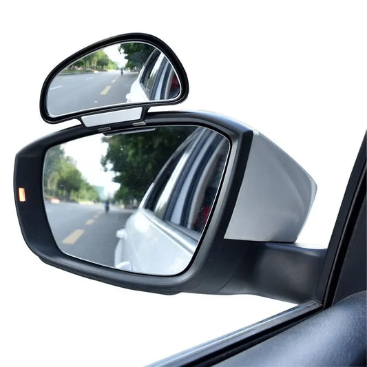 Car Mirror 360 Degree Adjustable Wide Angle Side Rear Mirrors blind spot Snap way for parking Auxiliary rear view mirror