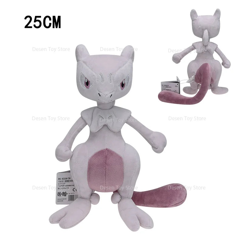 2 Styles Pokemon Plush Mewtwo Green Purple Shiny Mewtwo Soft Anime Stuffed Toys Pocket Monster Doll Soft Stuffed Toys Children