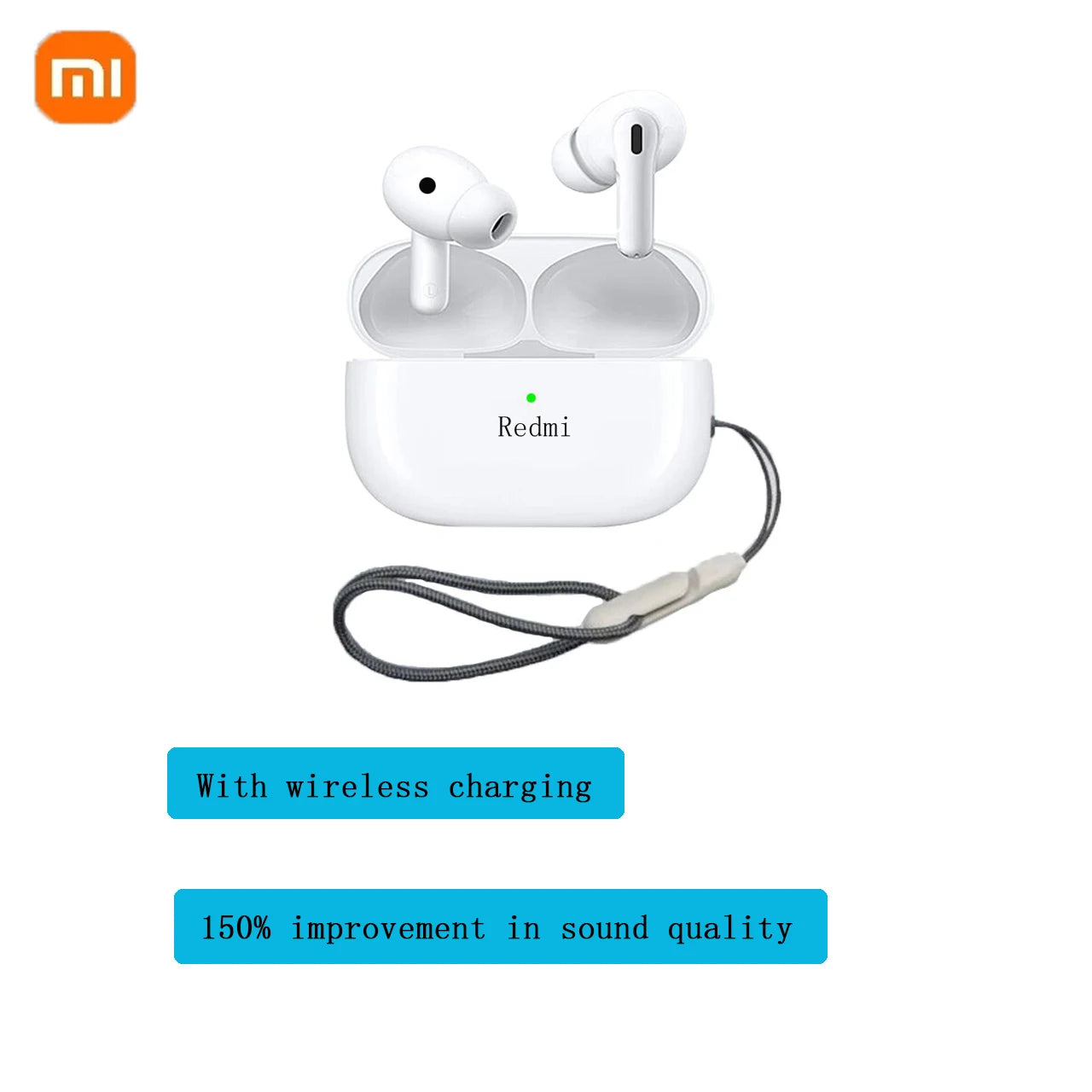 Xiaomi wireless headphones, in-ear, HiFi stereo, Bluetooth, noise cancellation, Sports gaming headset.