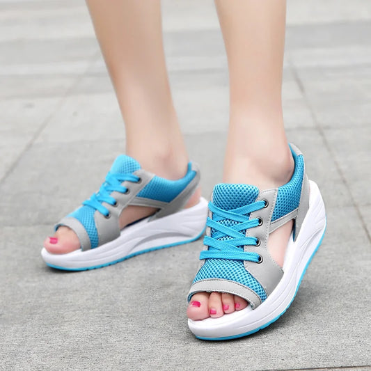 Women Sandals 2023 New Lady Platform Chunky Sandals Comfortable Women's Sandals Open Toe Casual Summer Sports Shoes