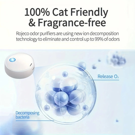 Pet Odor Eliminator Cat Litter Deodorizer Air Purifier For Dogs And Cats Odor Removal For Fresh Air Household Electric Air
