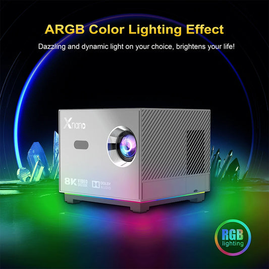 Portable Projector Wifi Bluetooth Led Smart Voice Remote Control Digital Projector Full HD 1080P Projector 4k Game Projectors