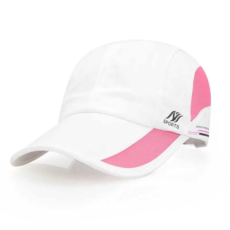 2024 New Men's Quick Drying Baseball Cap Korean Outdoor Sunscreen Visor Women's Athleisure Waterproof Mesh Cap