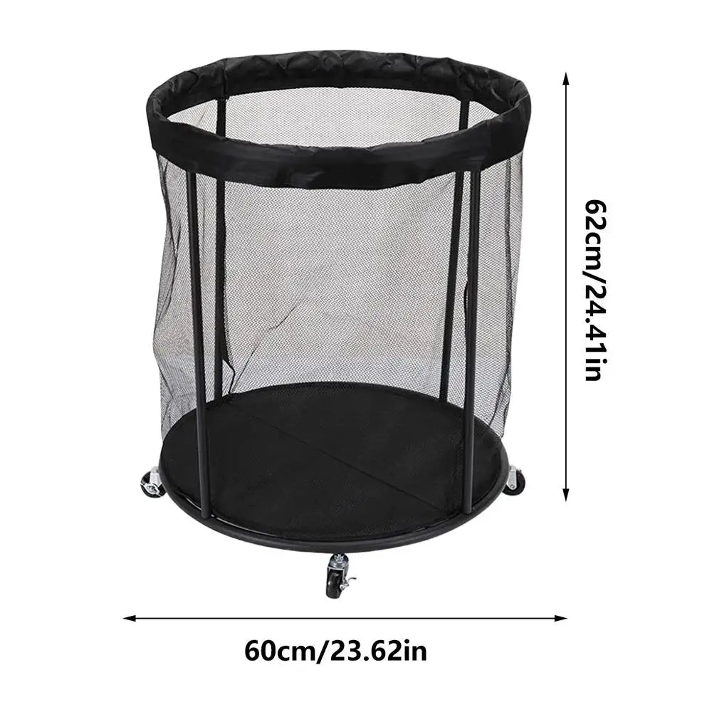 Outdoor Ball Storage Sports Ball Storage Portable Organizer Box Large Capacity Net Container for Garage Deck Outdoor Garden