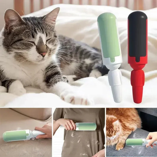 Pet Hair Remover Lint Rollers Dog Cat Fur Cleaning Brushes Multi-purpose Clothes Hair Sofa Sticker Roller Sticker Lint Remover