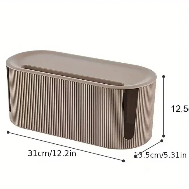 Portable Cable Management Organizer Box for Power Strips and Cord for Power StripsTV Computer Wires Hider Box for Home Office