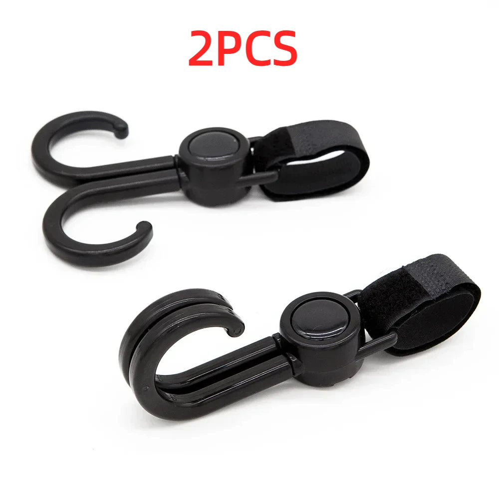 Hooks for Stroller Car Shopping Cart Hooks Baby Stroller Accessories Rotate 360 Degree Hook Pram Organizer Bag Hanger