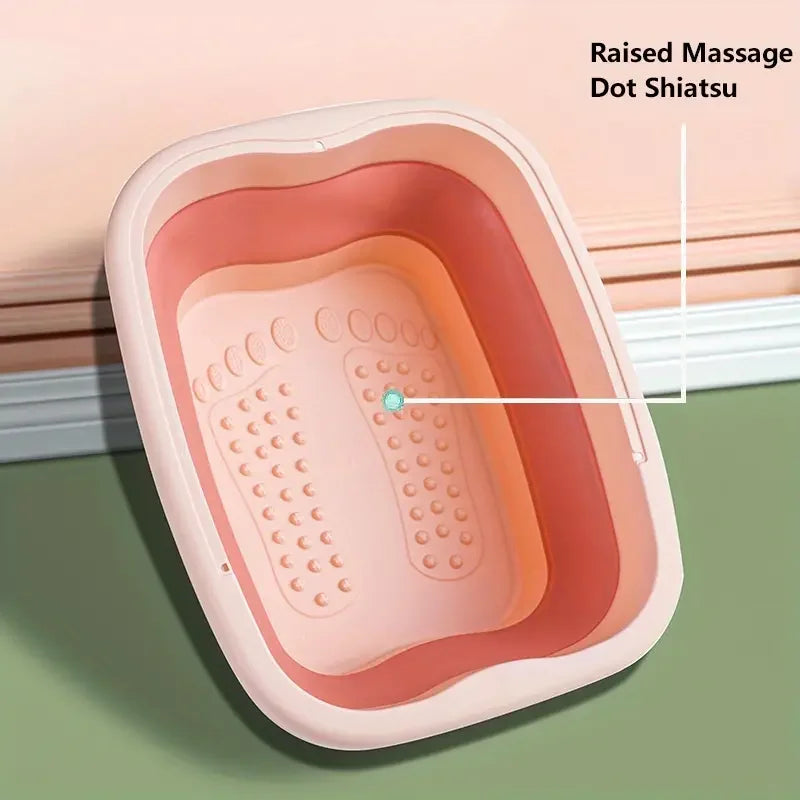 Footbath Massage Bucket Spa Foot Bath Bucket Household Soaking Bucket Folding Basin Sauna Bathtub Pedicure Foldable Bath Bathtub