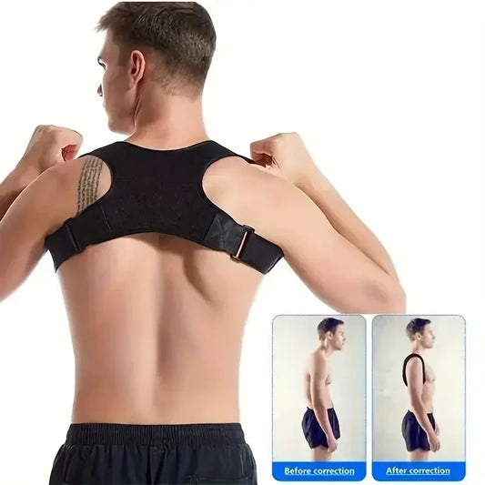 Invisible Back Posture Corrector Trainer Adjustable Shoulder Brace Straight Holder Clavicle Support for Men Women Adult Children