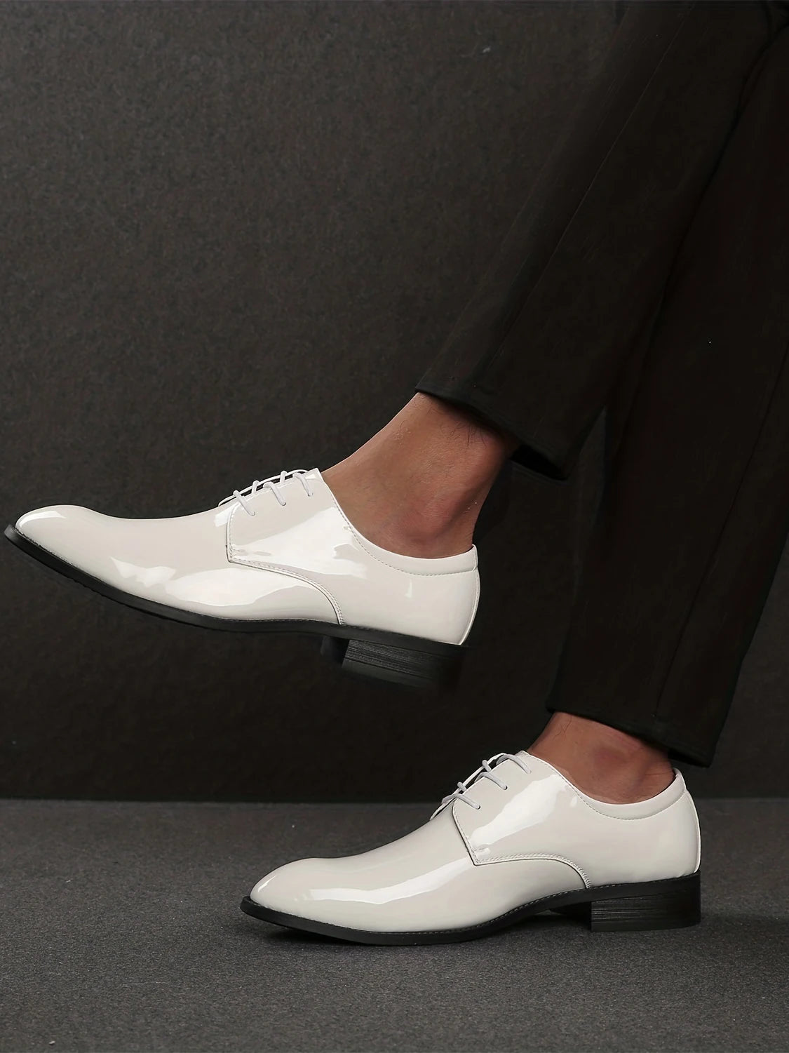 Men's Business Shoes, Casual Pointed-Toe Casual Shoes, Tuxedo, Fashionable Wedding Party Shoes for Men