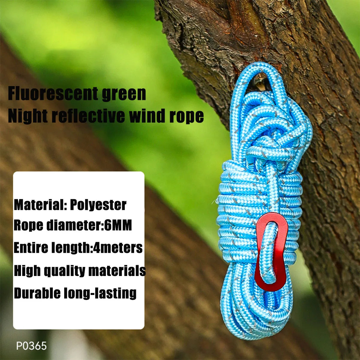 6mm Rock Climbing Rope 4 Meters,Outdoor Safety Climbing Rescue Grappling Lifeline Escape Descender Abseiling Fishing Rope
