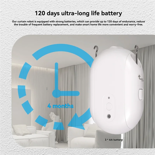 A69etuya Zigbee Smart Electric Curtain Robot Timing Auto Opener Closer Light Sensor App Remote Control