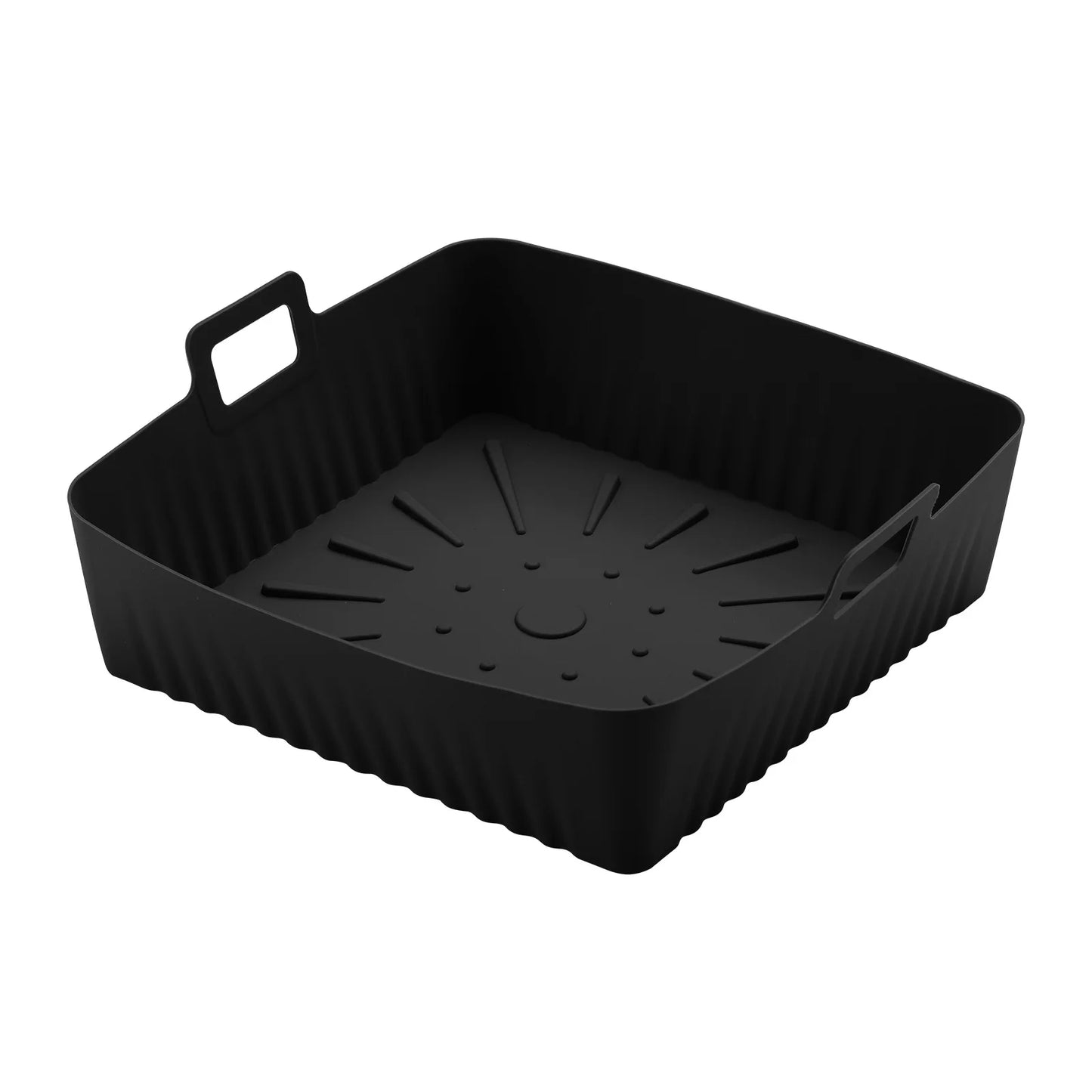 9" Silicone Air Fryer Liners for Cosori/Ninja 6-8QT - 23cm Square Reusable Baking Tray Oil-Free & Dishwasher-Safe