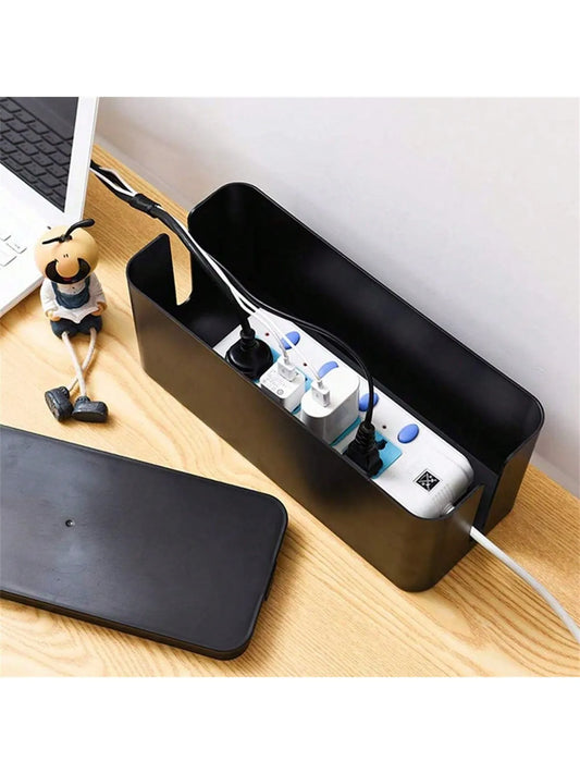 3 Pcs/Set Cable Management Boxes Organizer Strip Charger Wire Cable Storage Box Dust Large Storage Wires Keeper Holders
