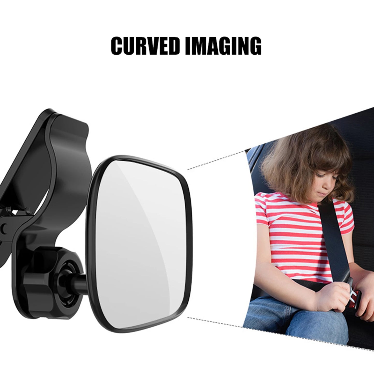 Car Facing Rear View Blind Spot Mirror Easy Assembled Crash Tested Car Seat Mirror HD Mirror for Cars Trucks SUVs
