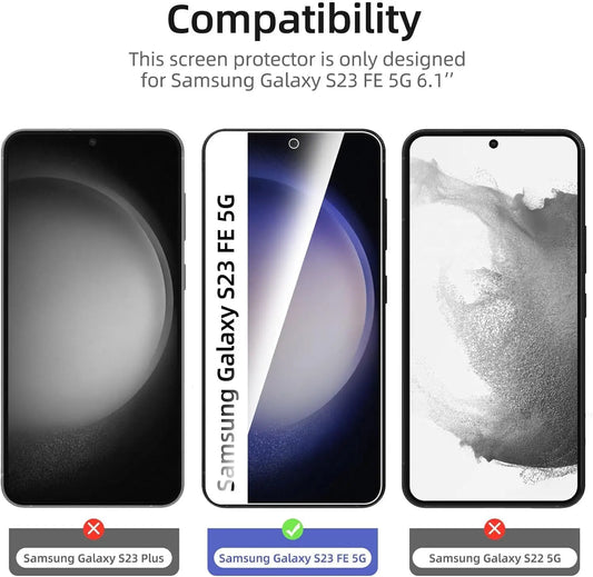 1/4Pcs Screen Protectors for Samsung Galaxy S23FE 5G Tempered Glass