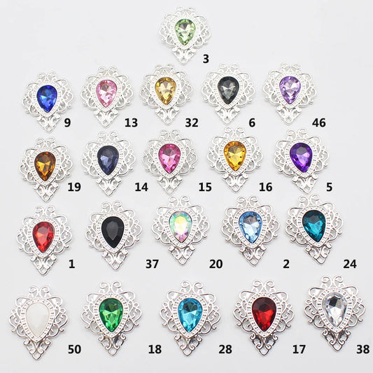 10 pieces of new crystal sewing accessories, sewing accessories, decorations, artificial accessories, used to decorate the party